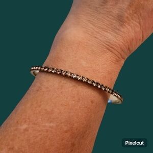 3/$30 Pink Pave Rhinestone Bangle Bracelet
